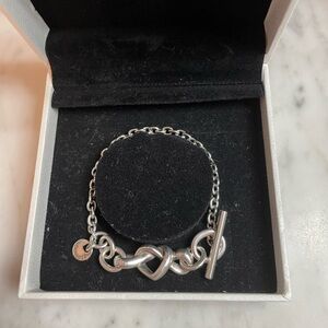 Pandora Knotted Hearts Toggle Bracelet